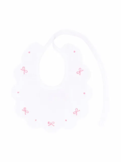 Little Bear babero con dobladillo festoneado