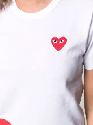 heart logo-print T-shirt展示图