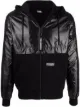 Image 1 of Karl Lagerfeld logo-patch hooded jacket