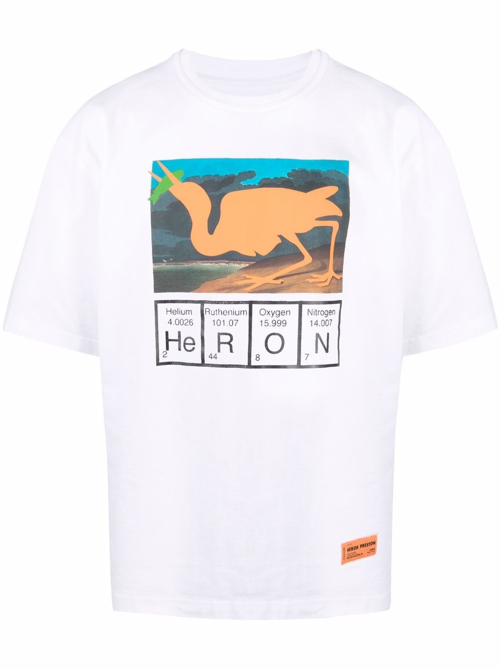 фото Heron preston футболка с графичным принтом