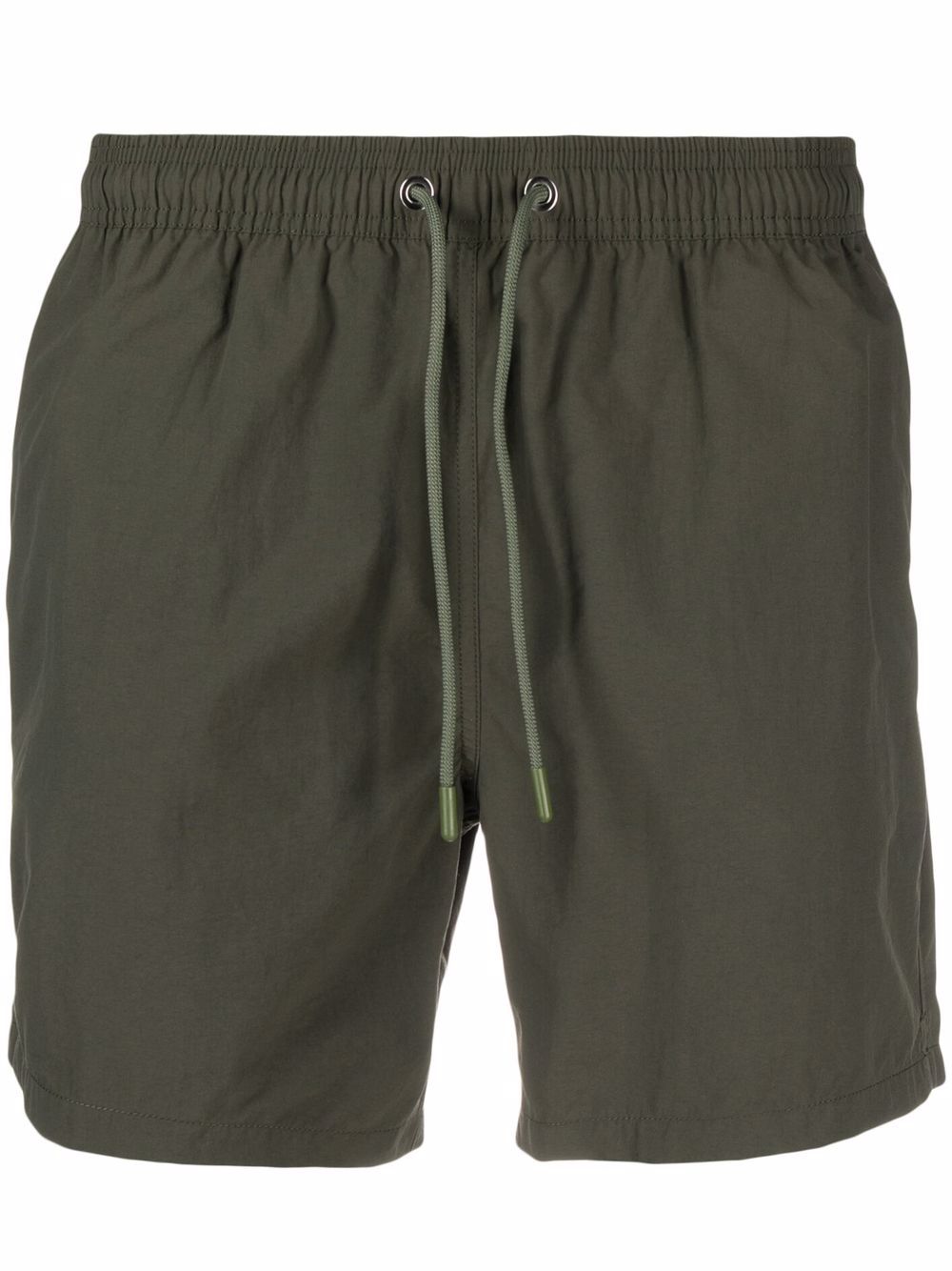 Closed Drawstring-waist Running Shorts In Green