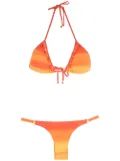 Amir Slama triangle ombré bikini set - Orange