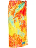 Amir Slama printed beach skirt - Multicolour