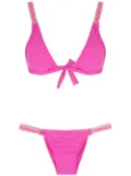 Amir Slama tie-fastening triangle bikini set - Pink