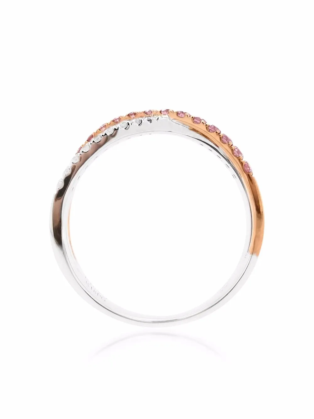 Hyt Jewelry 18kt Gold Argyle Pink Diamond Engagement Ring In Silver