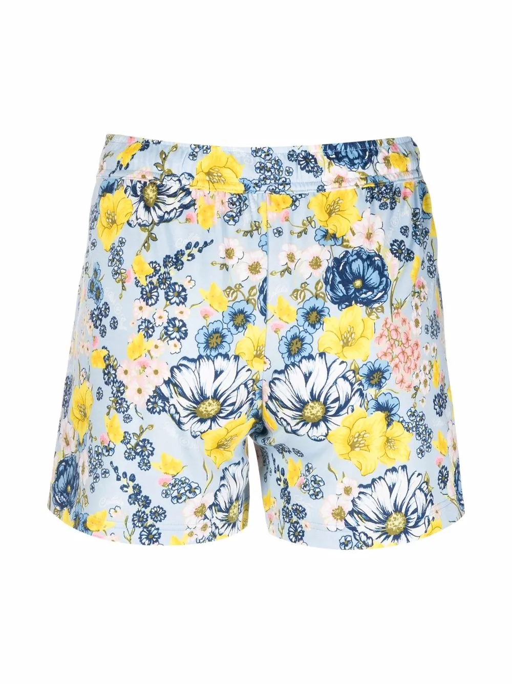 Shop Viktor & Rolf Floral-print Lounge Shorts In Blue