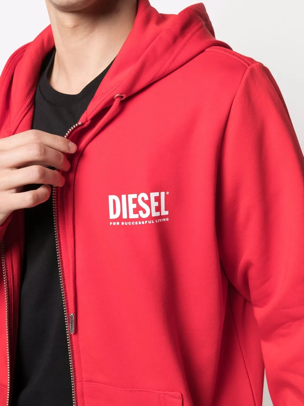 фото Diesel худи green label на молнии с логотипом