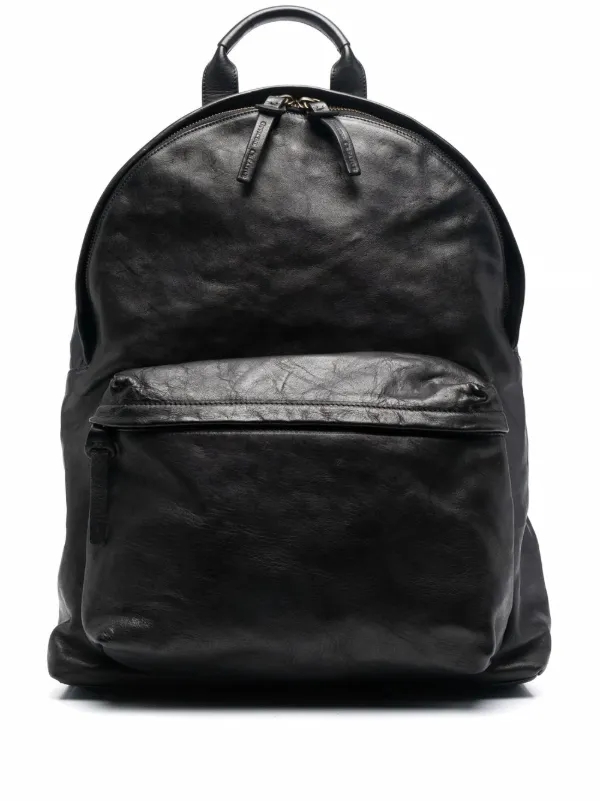distressed leather backpack for womens