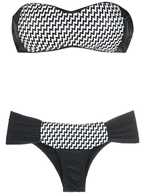 Amir Slama bikini con diseño strapless