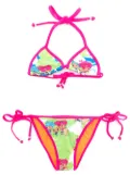 Amir Slama printed AMIR SLAMA + CHOCOLIX bikini set - Pink