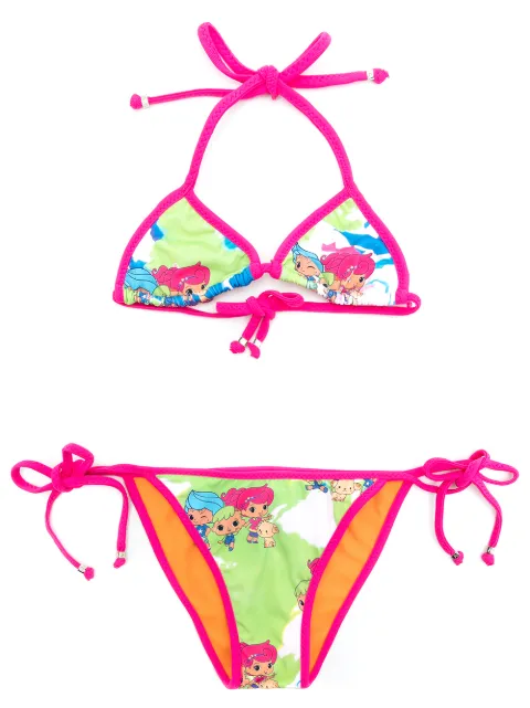 Amir Slama printed AMIR SLAMA + CHOCOLIX bikini set