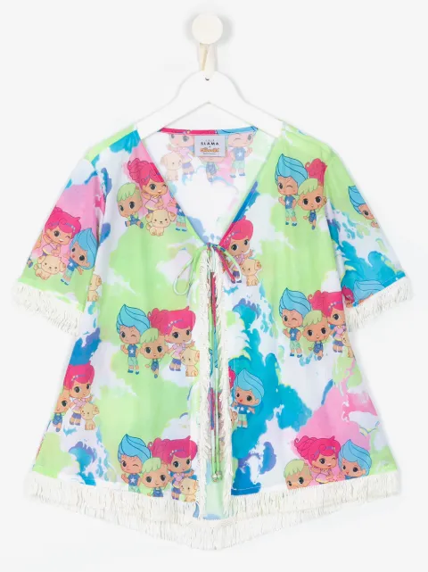 Amir Slama printed AMIR SLAMA + CHOCOLIX short sleeves dress