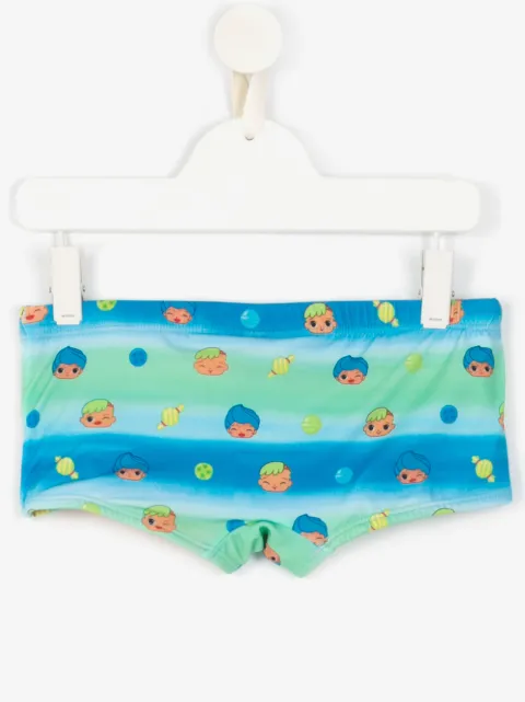 Amir Slama printed AMIR SLAMA + CHOCOLIX swim trunks