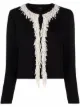 Image 1 of Giambattista Valli pearl-embellished long-sleeve cardigan