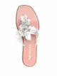 Aquazzura Sandália Bougainvillaea com aplicação floral