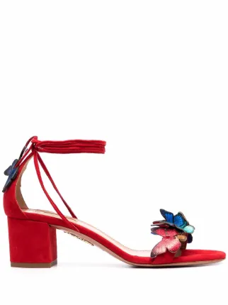 Aquazzura Papillon 50mm Sandals Farfetch