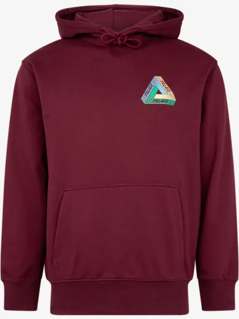 Palace Tri-Dart "Burgundy" drawstring hoodie