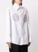 CHRISTOPHER JOHN ROGERS rhinestone-embellished cotton shirt