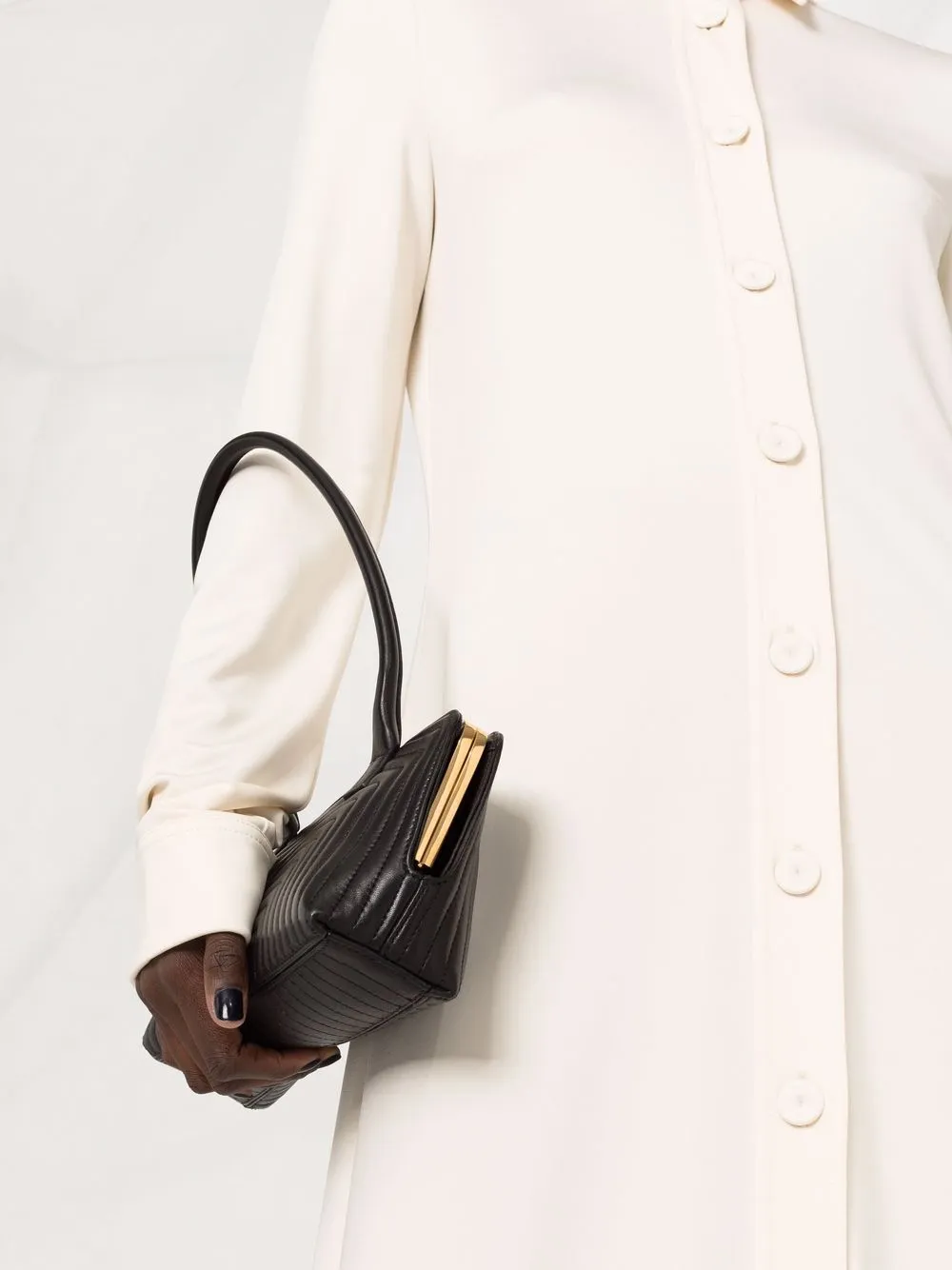 фото Jil sander платье-рубашка длины макси
