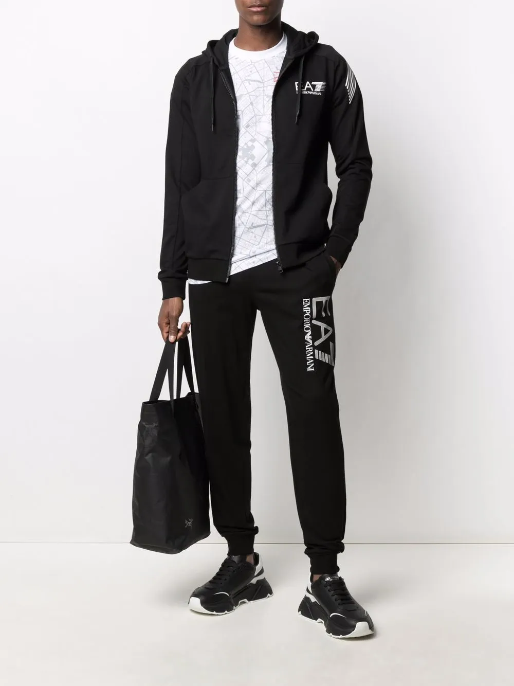 фото Ea7 emporio armani спортивные брюки прямого кроя с логотипом