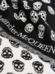 Alexander McQueen Skull reversible fringed scarf