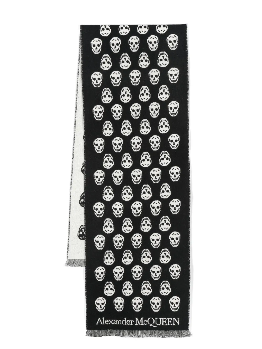 Burberry reversible fringed scarf Men