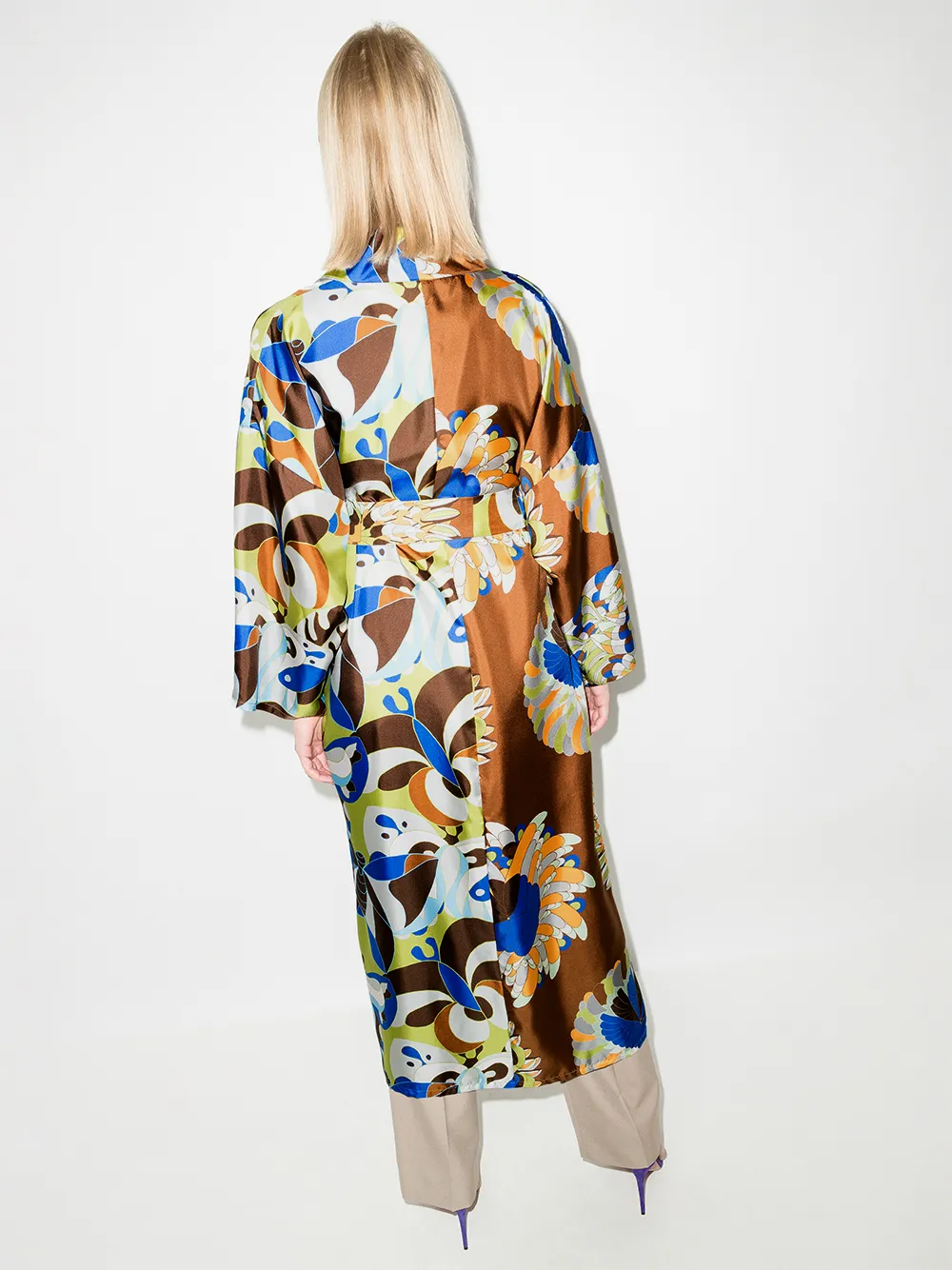 фото Rianna + nina халат с поясом и принтом