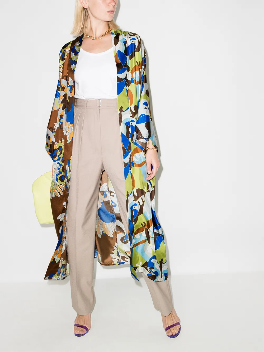 фото Rianna + nina халат с поясом и принтом