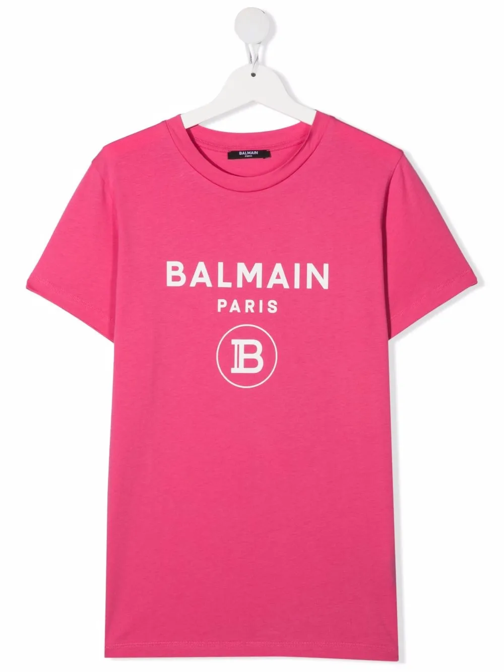 фото Balmain kids футболка с короткими рукавами и логотипом