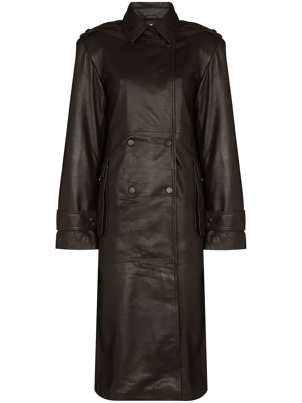 REMAIN Pirene leather trench coat