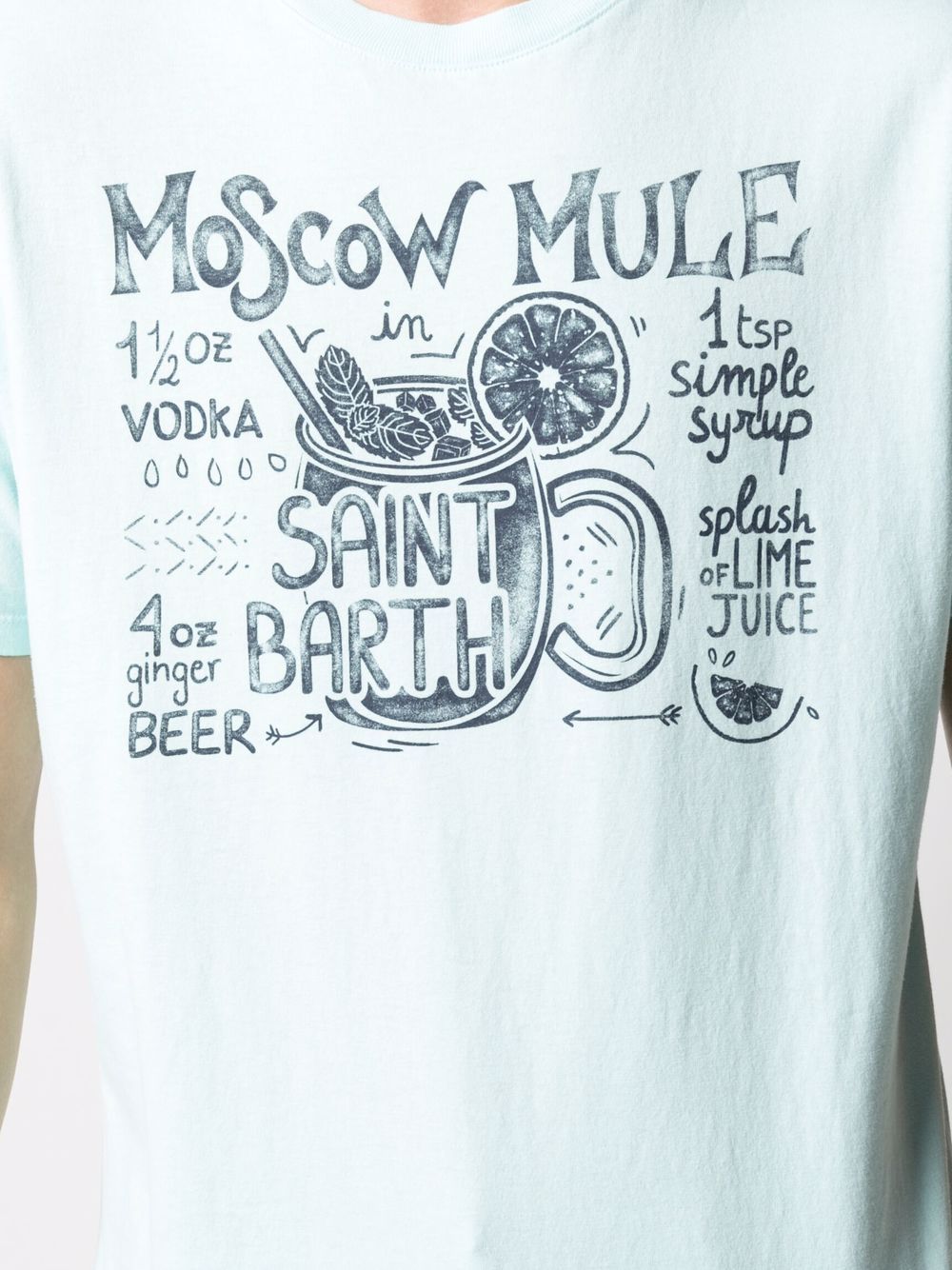 фото Mc2 saint barth футболка с графичным принтом и короткими рукавами