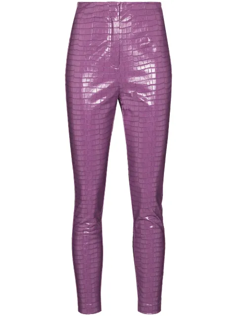 ROTATE Calça skinny Rotie com efeito pele de crocodilo