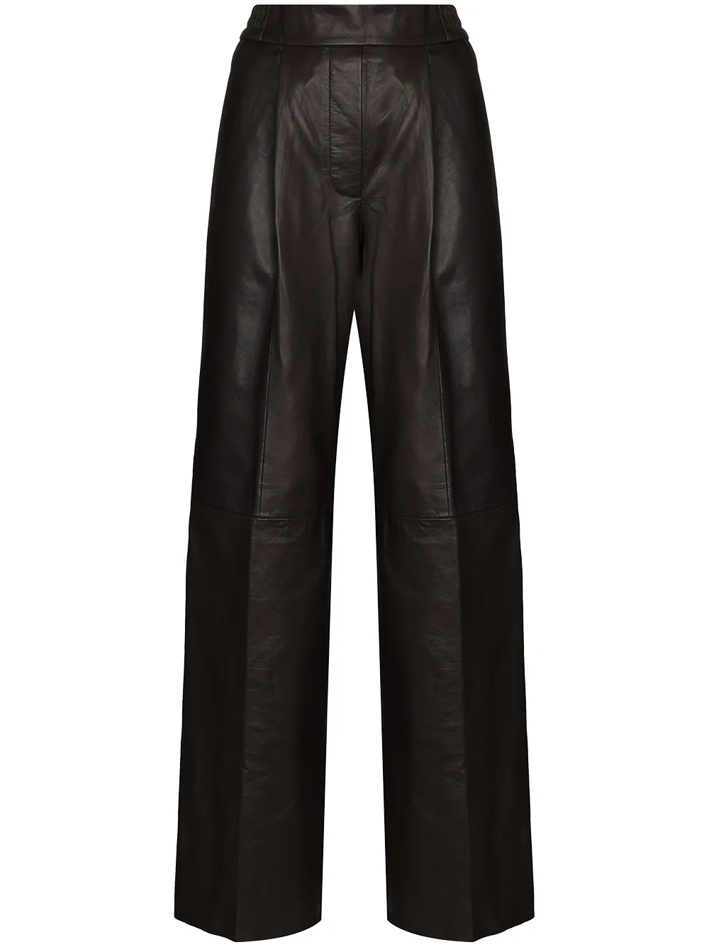Image 1 of REMAIN Duchesse leather trousers