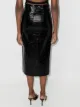 ROTATE crocodile-effect pencil skirt