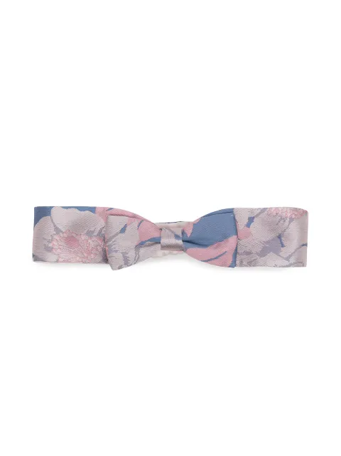 Hucklebones London bow-detail floral-print headband