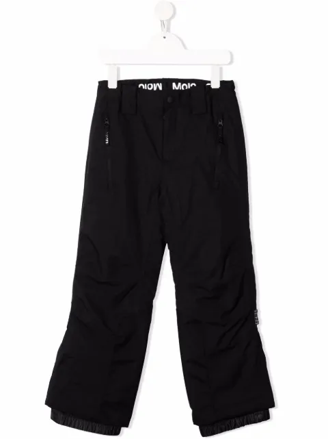 Molo pantalones rectos con detalle de parche