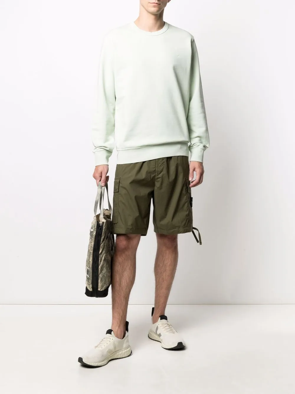 фото Stone island толстовка с круглым вырезом