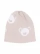 Image 1 of Little Bear purl-knit cotton beanie