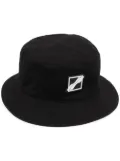 We11done square-logo bucket hat - Black