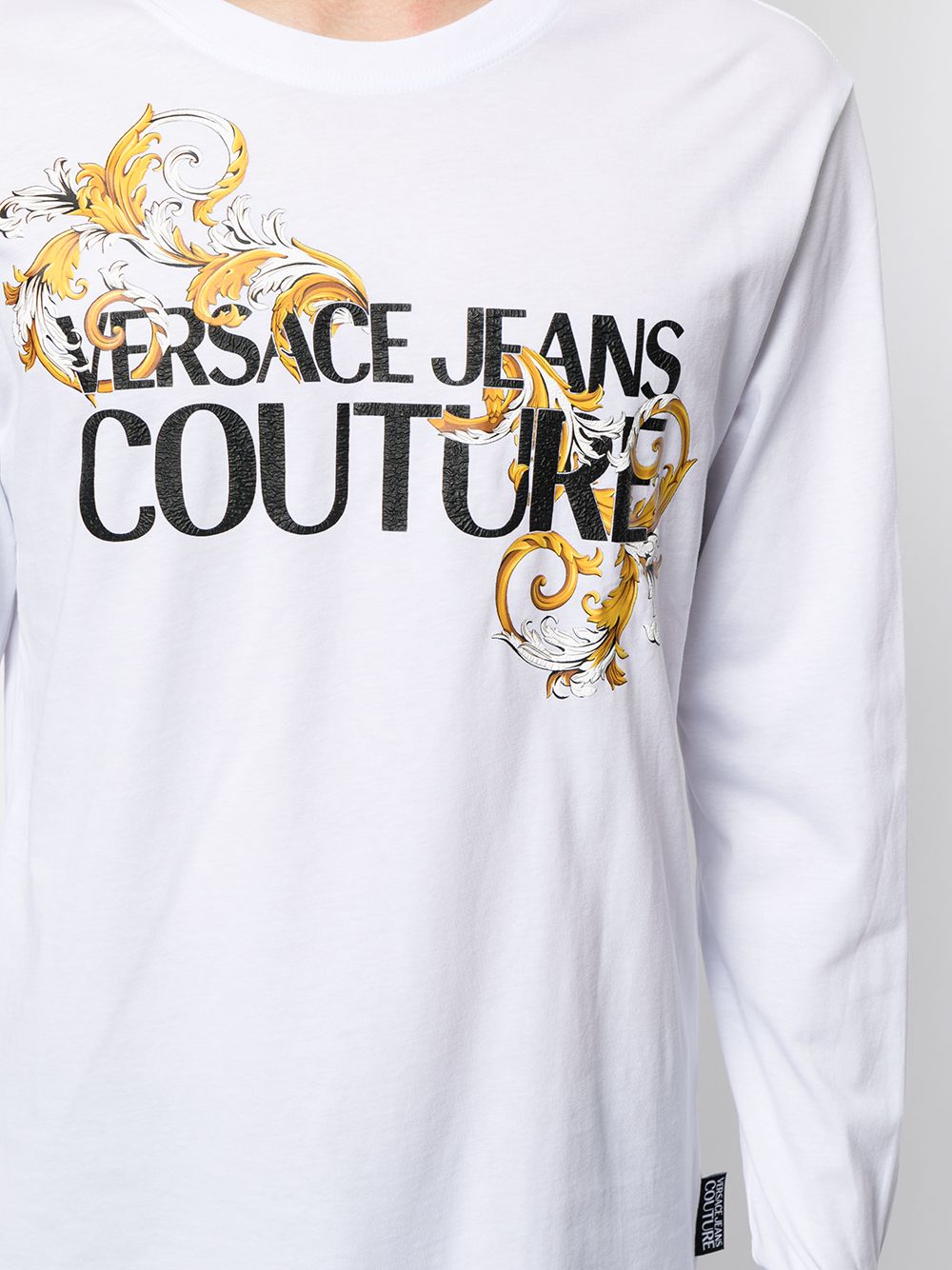 фото Versace jeans couture футболка с длинными рукавами и логотипом