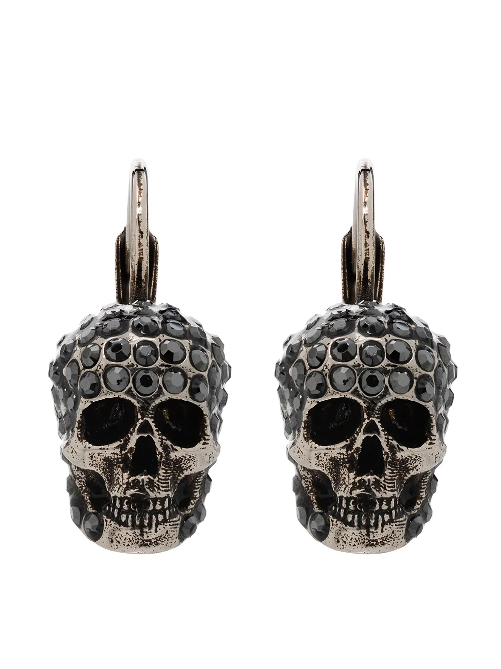 Alexander McQueen crystal-embellished Skull Earrings - Farfetch