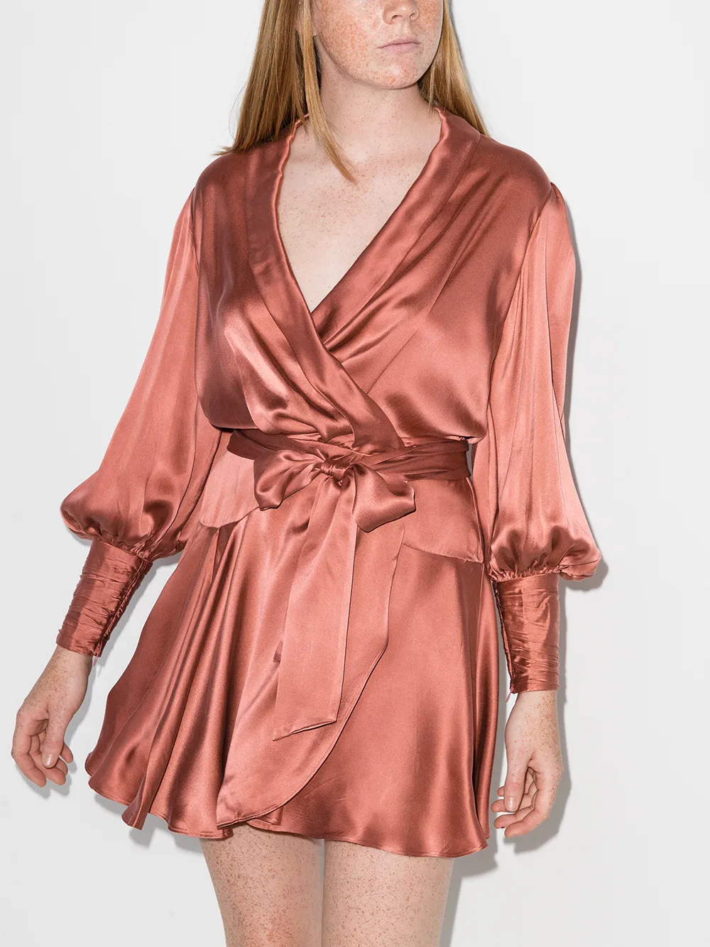 Image 2 of ZIMMERMANN silk wrap mini dress