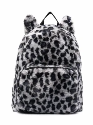 kids leopard backpack