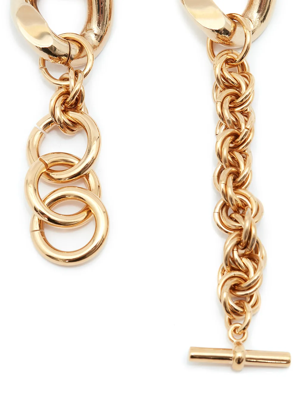 Shop Jw Anderson Oversized Chain Necklace In Gold