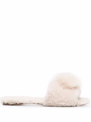 Aquazzura clearance fur mules