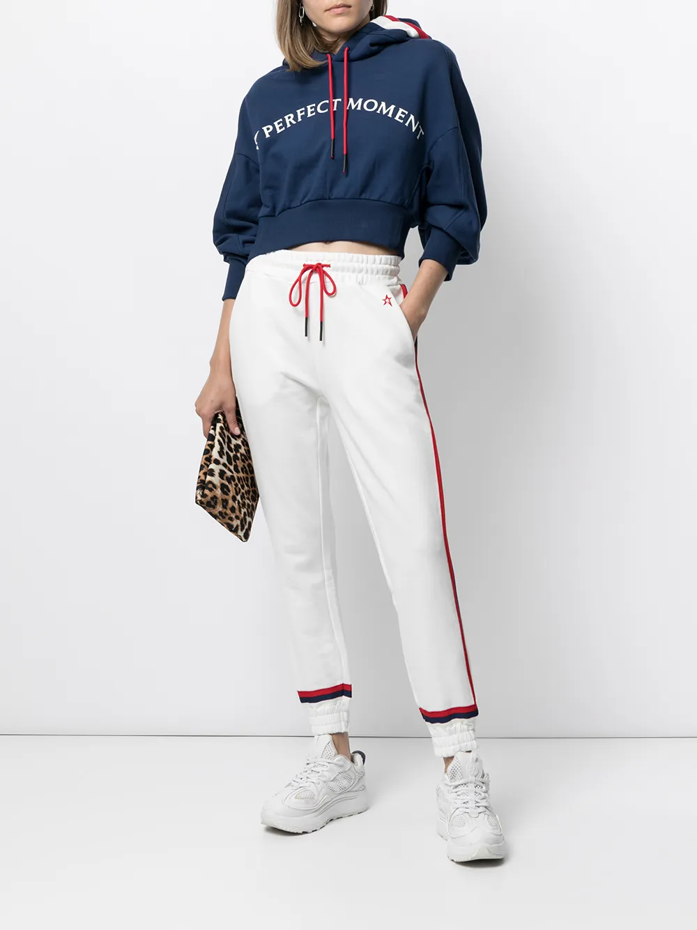 Perfect Moment Cropped hoodie - Blauw