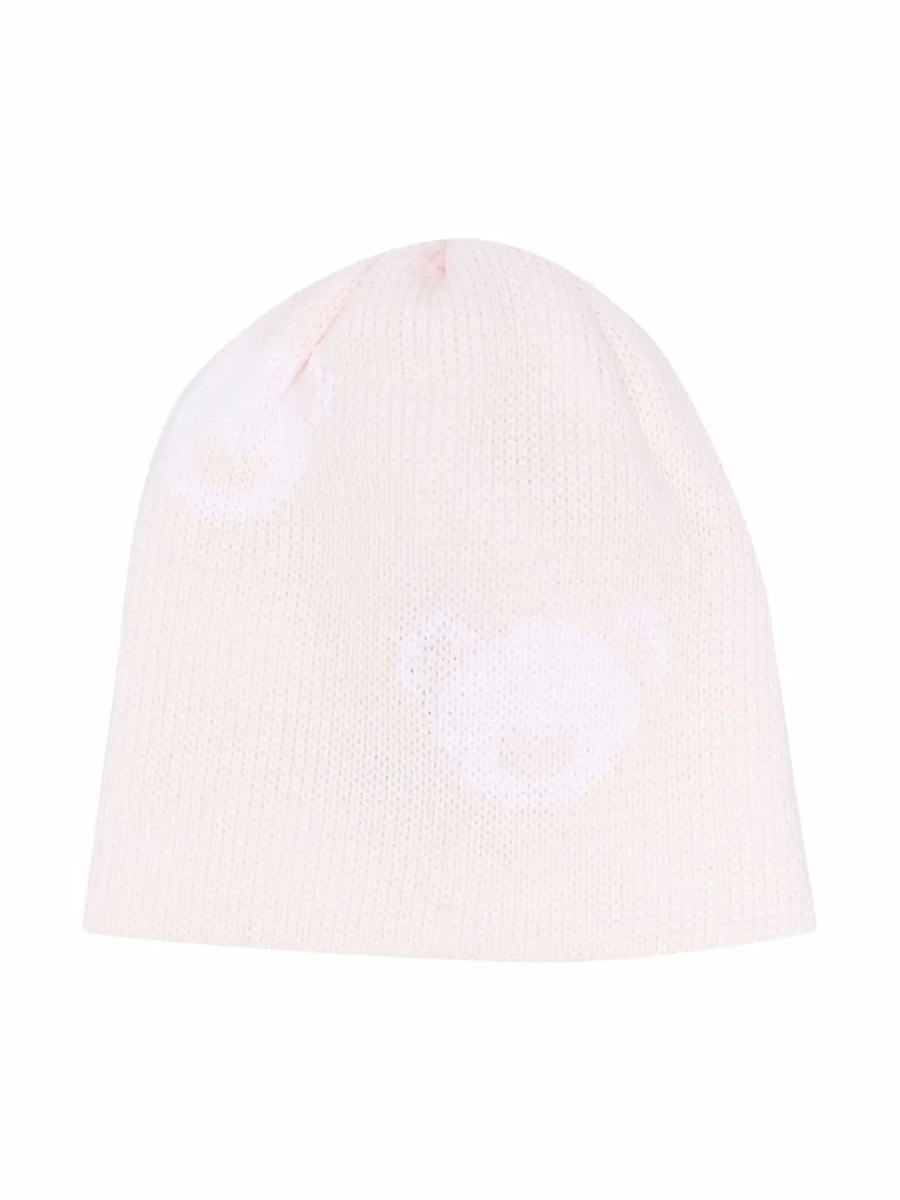 Little Bear Babies' Purl-knit Cotton Beanie In Pink