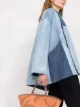 Closed relaxed denim patchwork jacket