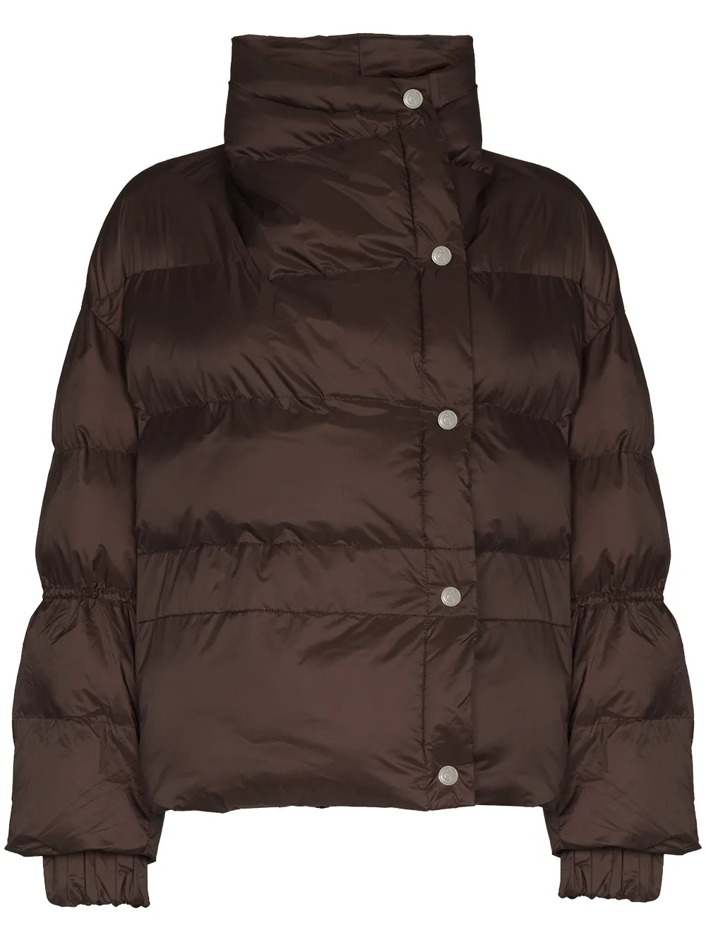 Asymmetrical puffer clearance jacket