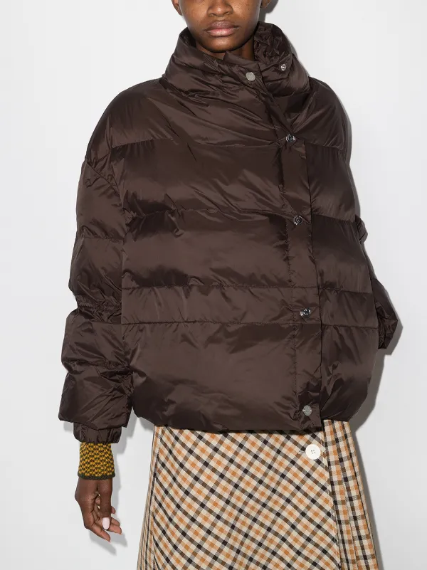 asymmetrical puffer coat